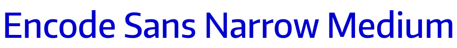 Encode Sans Narrow Medium шрифт